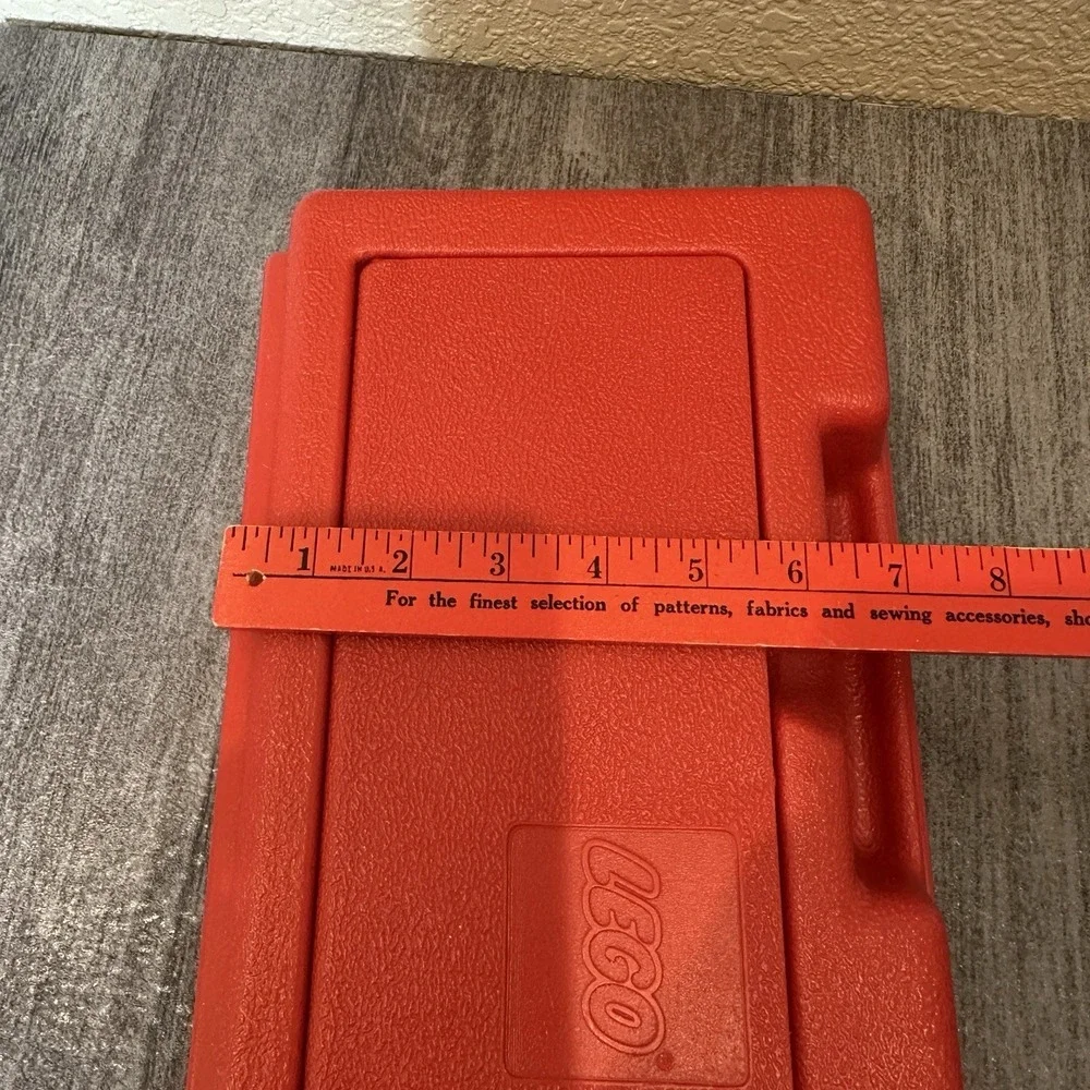 Vintage 1980s Red Lego Carry Case Storage Container Made In USA Pencil Case